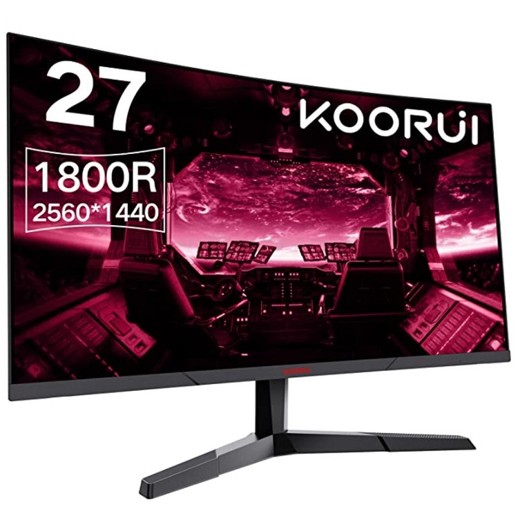 KOORUI 27E6QC Gaming Monitor - 2560x1440 (QHD) 27 Zoll