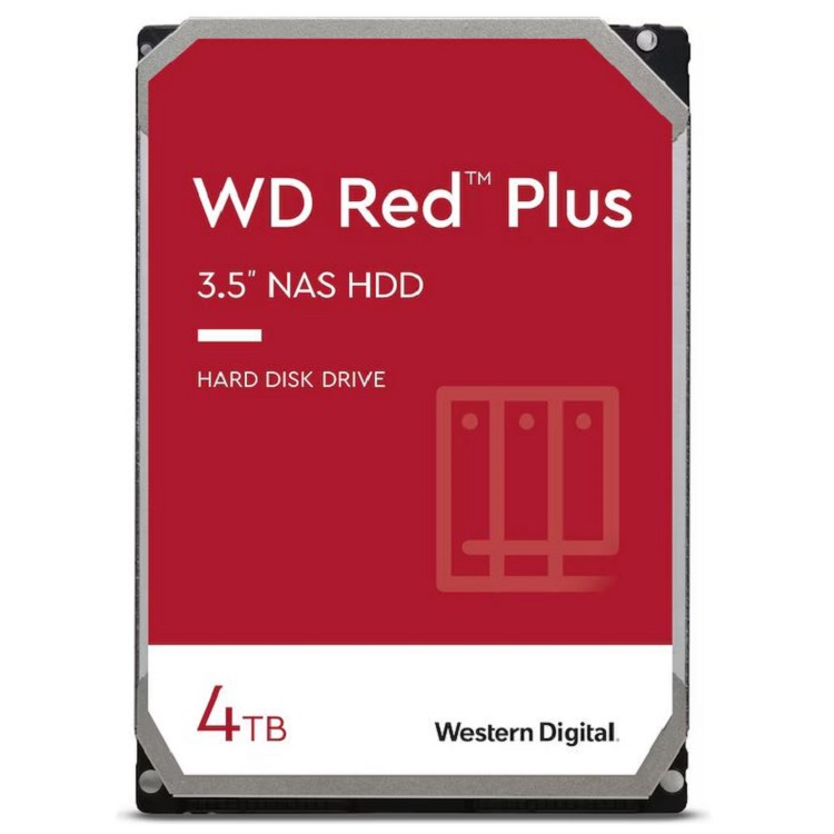 WD Red Plus WD40EFPX NAS HDD - 4 TB interne Festplatte